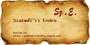 Szatmári Endre névjegykártya